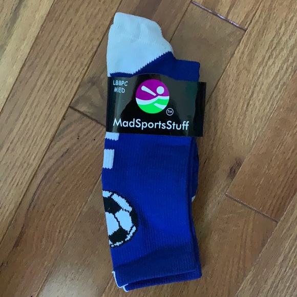 SOCCER BALL CREW SOCKS - Picture 1 of 2